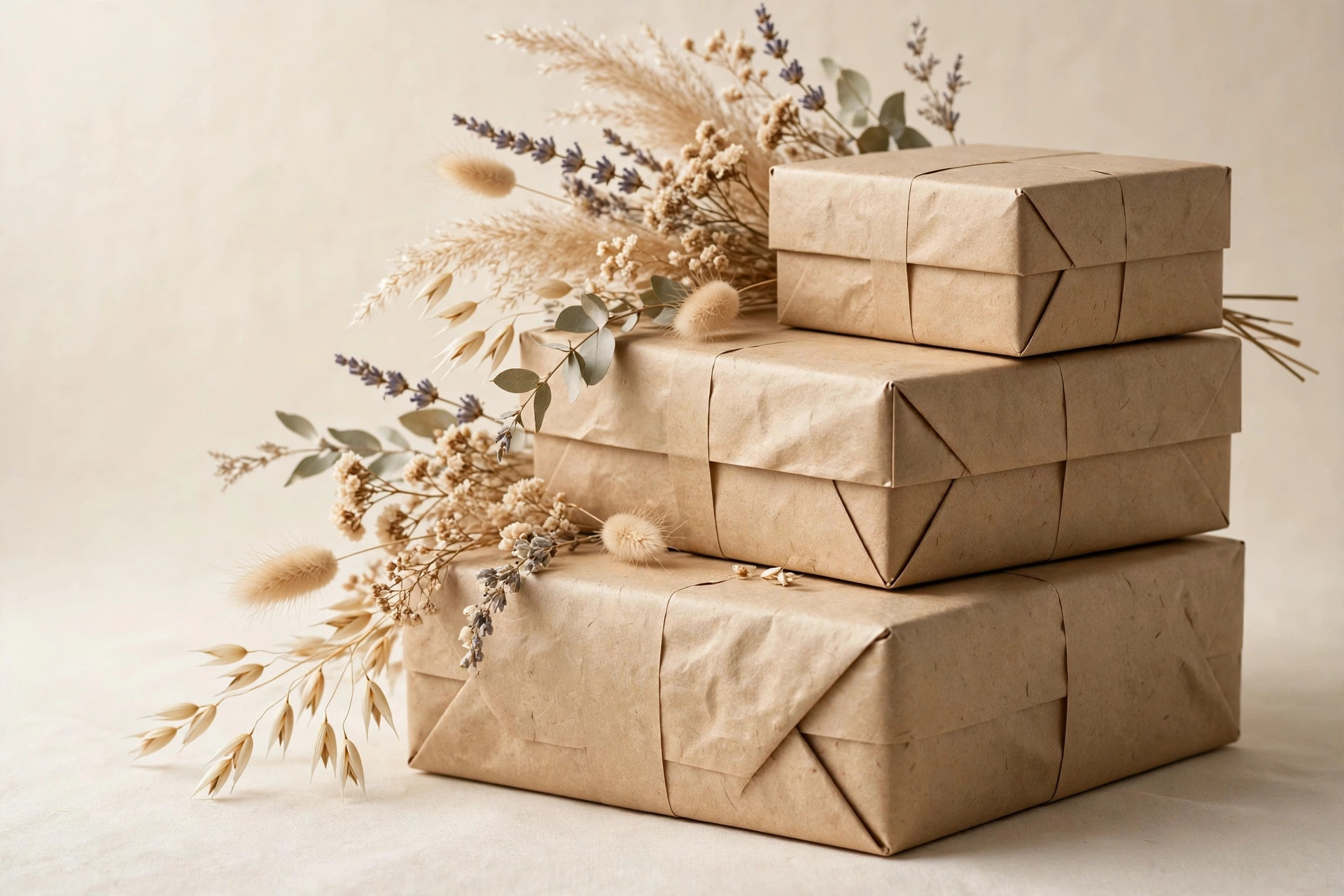 Natural kraft boxes